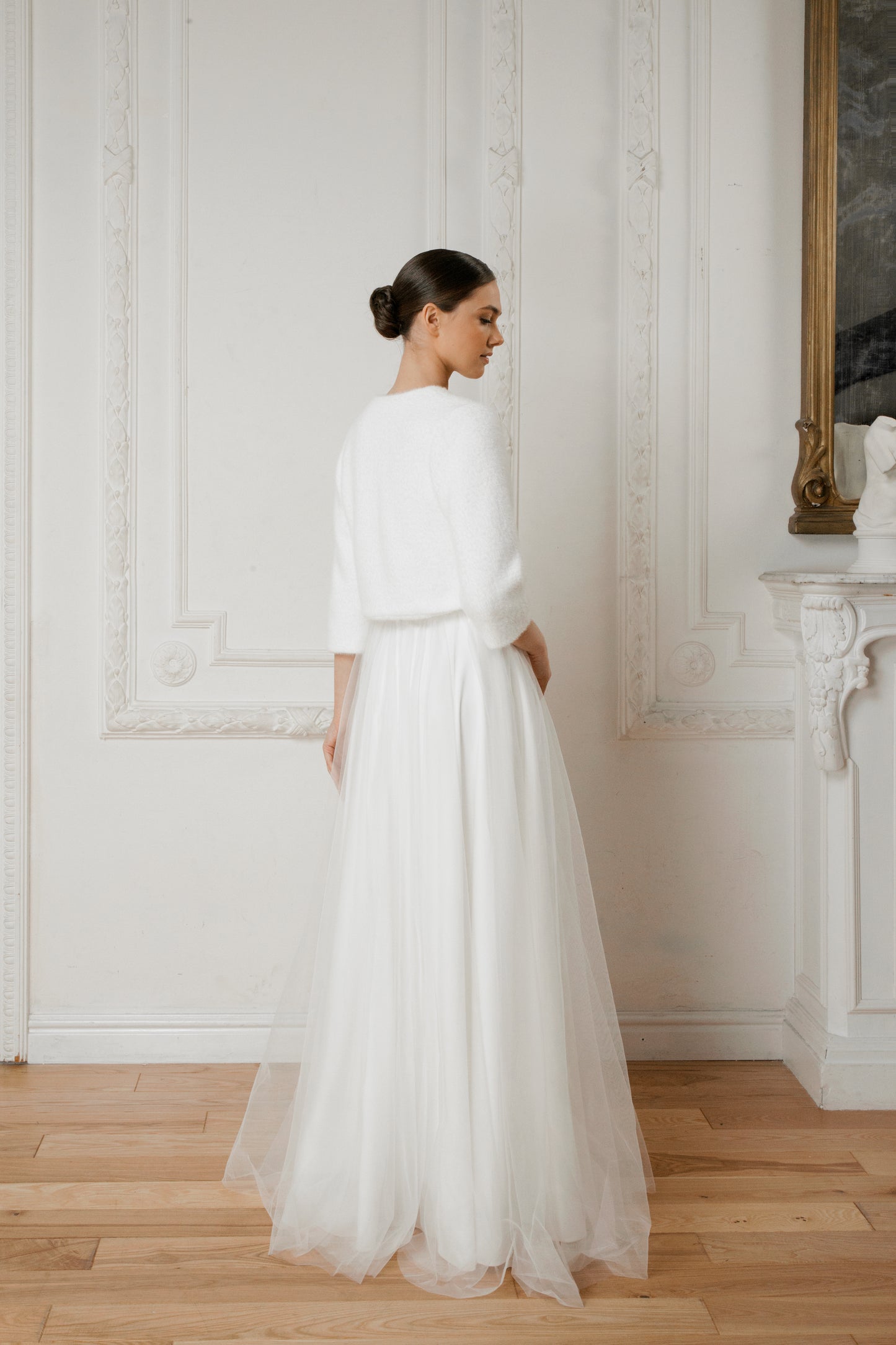 Wedding jacket • wedding bolero • bridal jacket • bridal wrap • minimalist simple wedding dress • bridal jacket for wedding dress