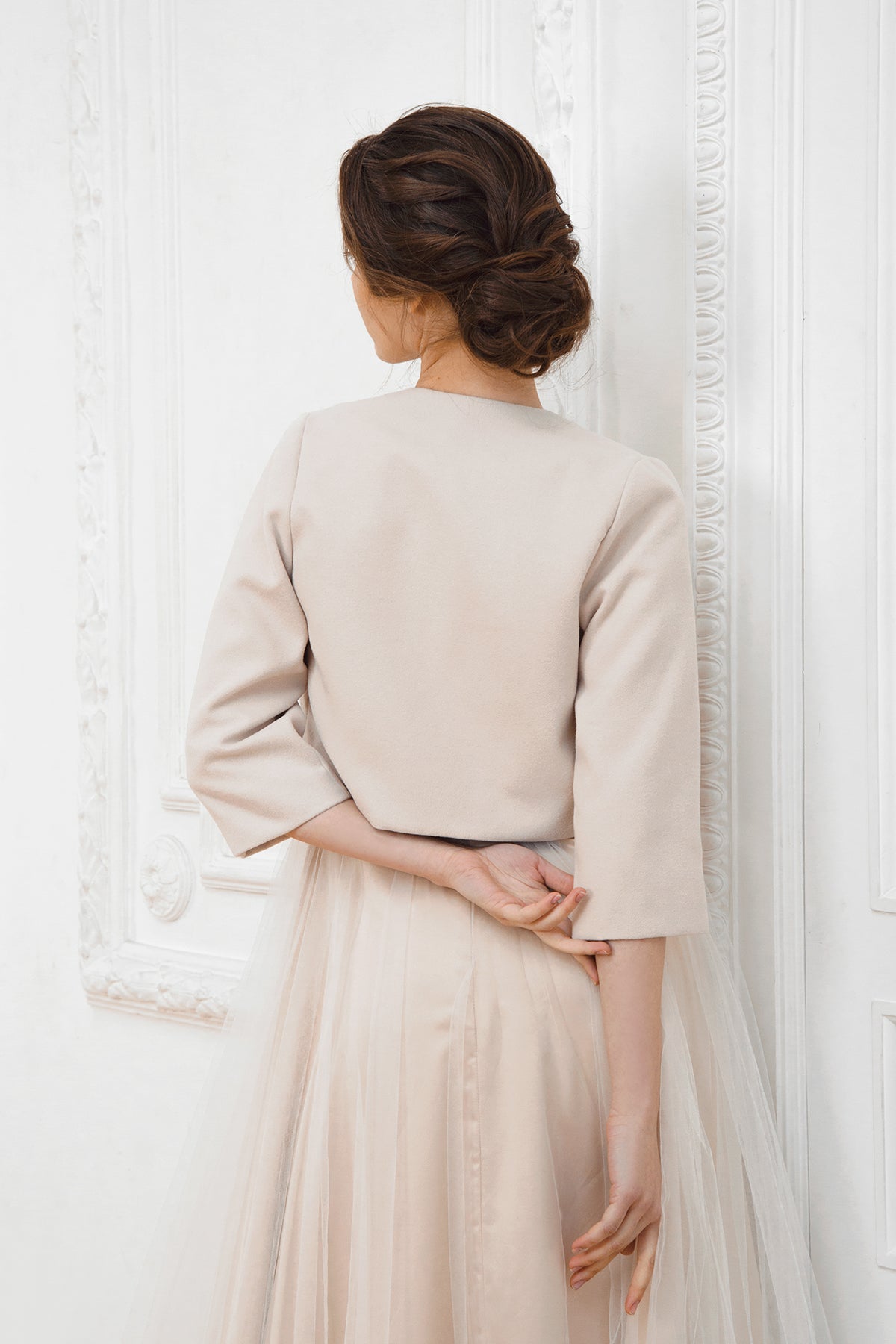 Wedding jacket • bridal cape • embroidered wedding cape • bridal jacket • bridal wrap • blush wedding jacket • bride jacket • bridal wrap