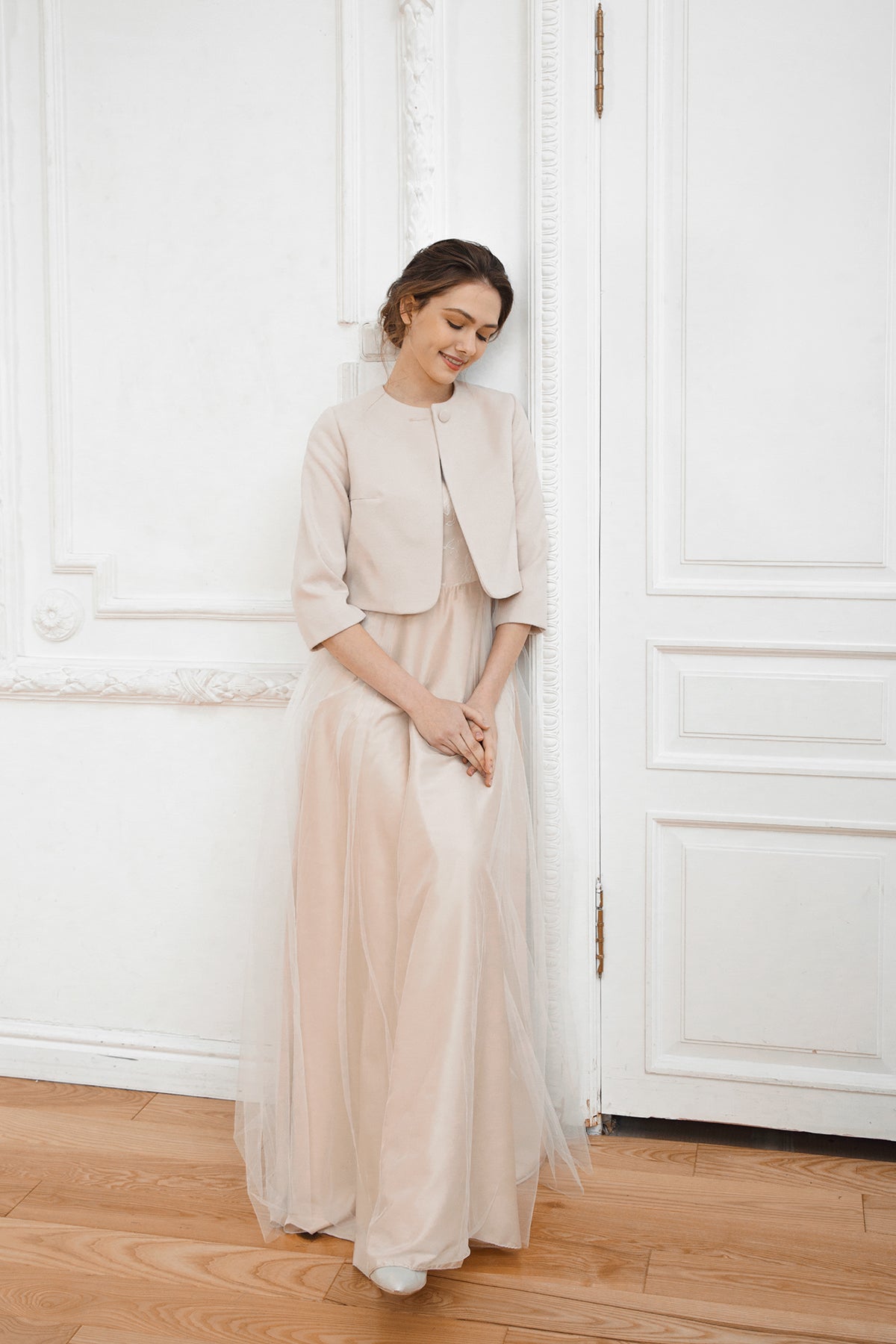 Wedding jacket • bridal cape • embroidered wedding cape • bridal jacket • bridal wrap • blush wedding jacket • bride jacket • bridal wrap