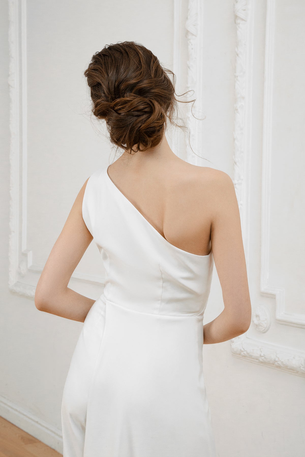 Wedding jumpsuit • bridal wedding jumpsuit • alternative wedding dress • one shoulder jumpsuit