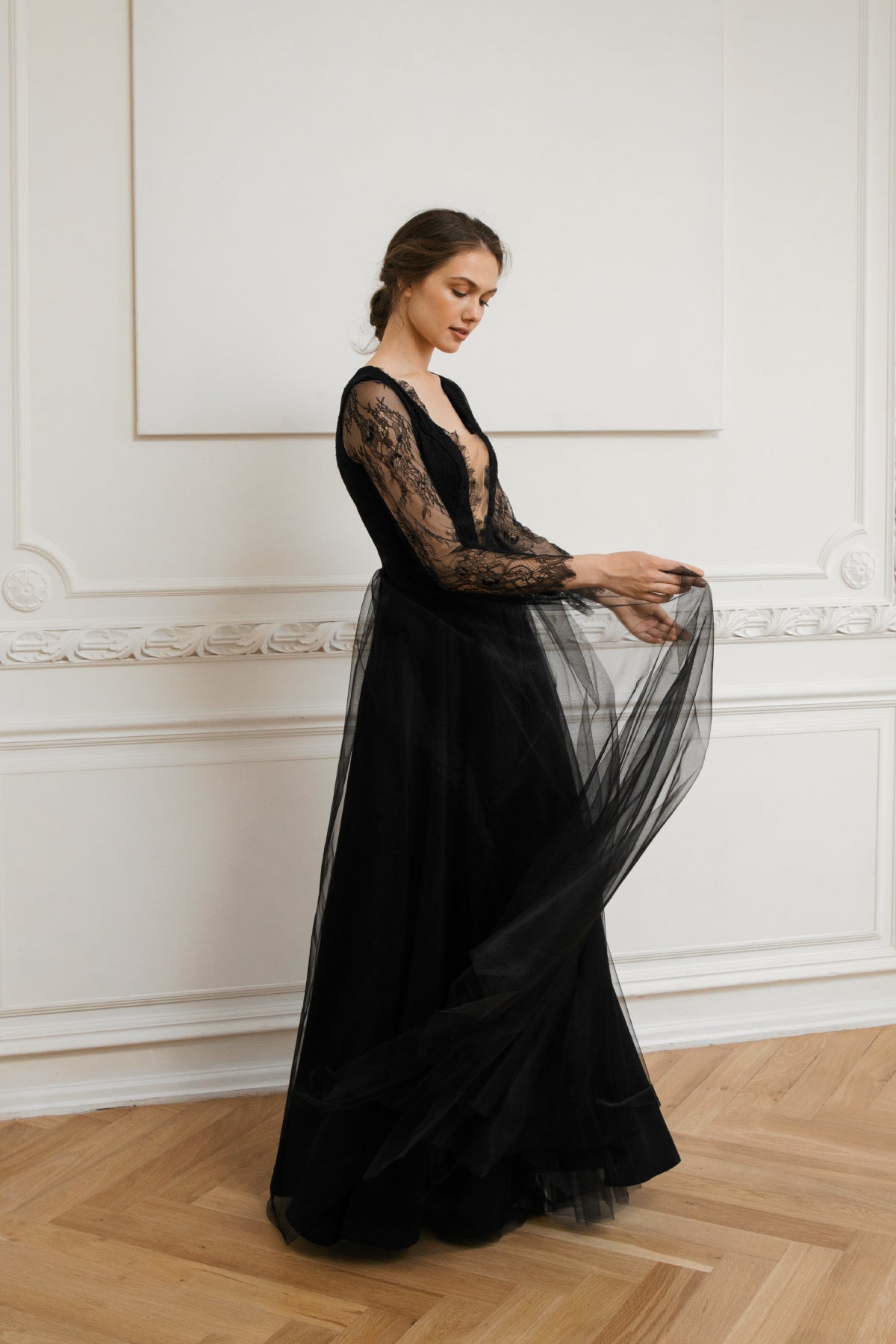 Black wedding dress • alternative wedding dress