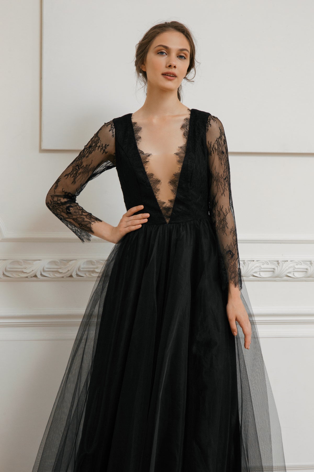 Black wedding dress • alternative wedding dress