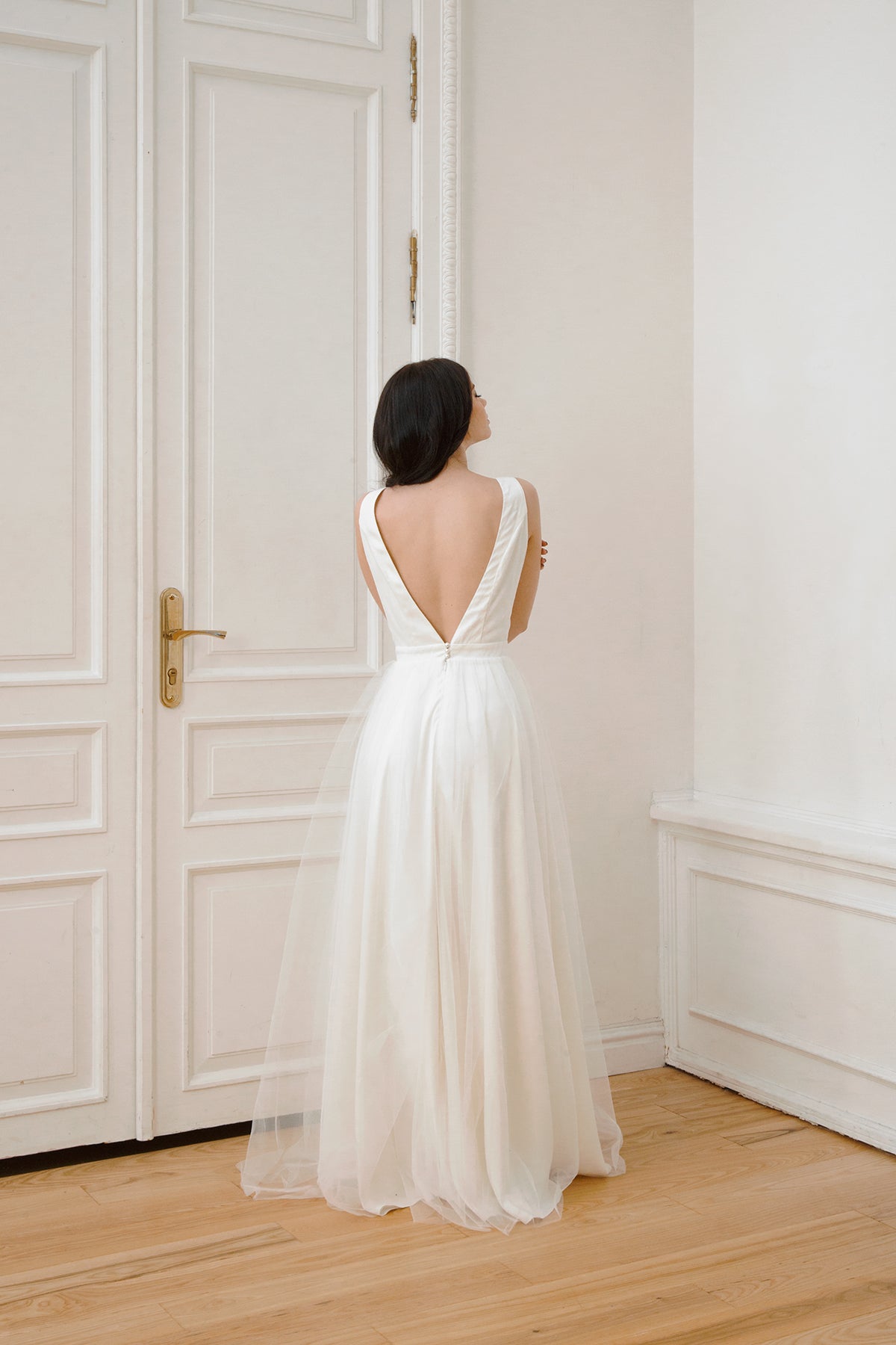 Tulle wedding dress • beach wedding dress
