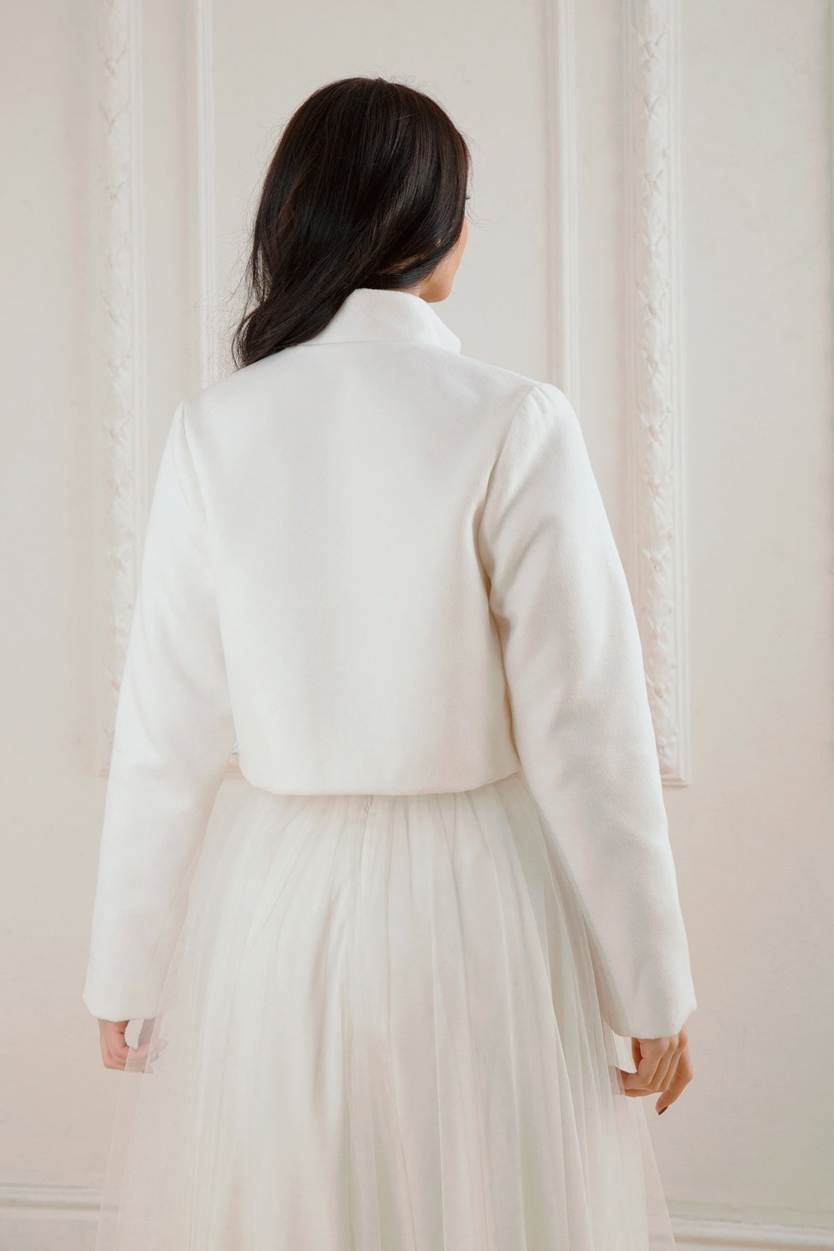 Bridal jacket • wedding jacket • wedding bolero • bridal wrap • minimalist wrap wedding dress • bridal jacket for wedding dress