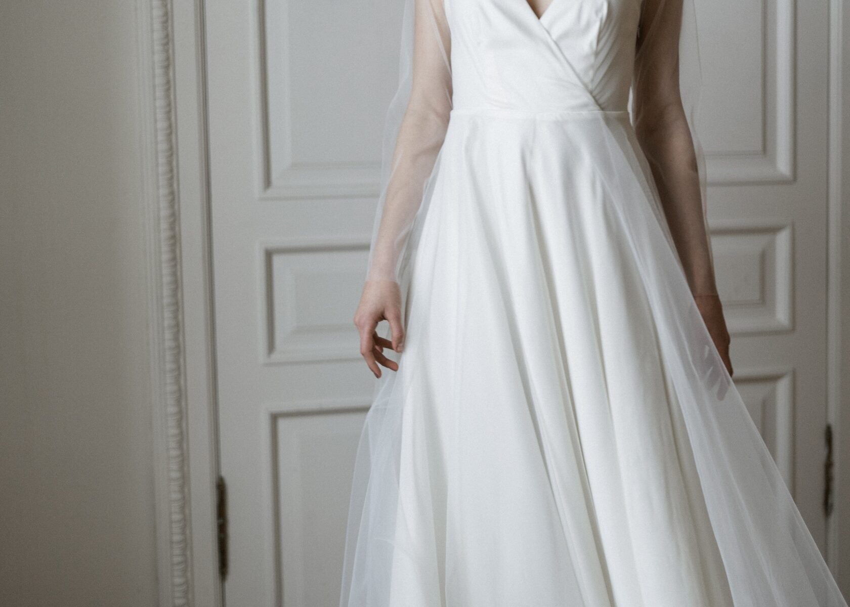 Tulipa A-line tulle skirt, front view